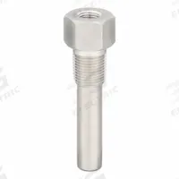 DWYER Threaded Thermowell: Stainless Steel, For 4 in Stem Lg, 4 in Insertion Lg, For 1/2 in Stem Dia (MPN TE-TNS-N044N-14). Key specifications — Maximum Operating Temperature: 1,200°F/648°C; Brand: DWYER; Maximum Operating Pressure: 3,700 psi.