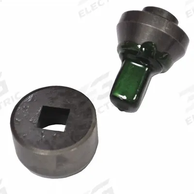 HUSKIE TOOLS Punch and Die Set: Square Punch, 1/4 in Punch Size, 1/4” Square Punch & Die Set - Punches & Dies