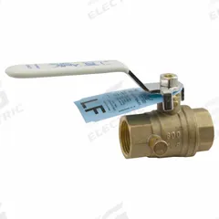 APOLLO Manual Two-Way Ball Valve: 1 in Pipe Size, FNPT x FNPT, Brass, 600 psi Max. Op Pressure (MPN 95ALF10501). Key specifications — Handle Material: Zinc-Plated Steel; Brand: APOLLO.