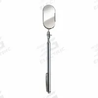 ULLMAN Inspection Mirror: 2 in L x 1 in W Mirror Size, Mirr. Mat. Glass, Mirr. Shp. Oval (MPN B-2T). Key specifications — attr1004918: ULLMAN; attr1004923: Brass.