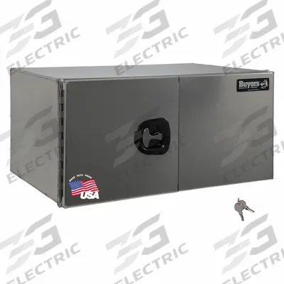 BUYERS PRODUCTS Underbody: Underbody Truck Box, Double Barn Doors Door, 18 in Overall Dp - Double Barn-Door Boxes