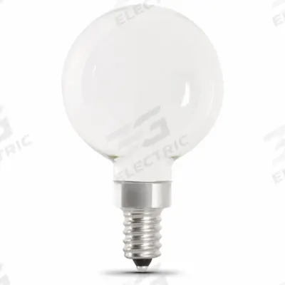 FEIT ELECTRIC Compact LED Bulb: Candelabra Screw (E12), LED, (G) Globe, G16-1/2, 5.5 W Watt - Candelabra Screw Base (E12) Lamps