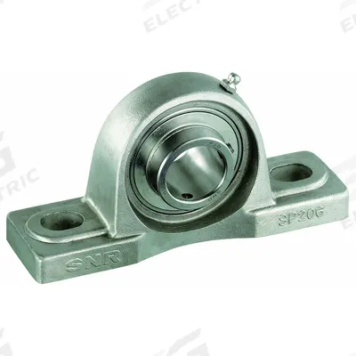 NTN Pillow Block Bearing: 1 in Bore, SS, Set Screws, 1 27/64 in Shaft Ht - Food-Grade Pillow Block Ball Bearings