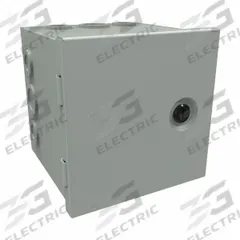 HAMMOND Junction Box: Steel, 6 in x 6 in x 6 in, NEMA 1, Solid Cover, Hinged, Included, Painted (MPN CHKO666). Key specifications — Brand: HAMMOND; Closure Method: 1/4-Turn Latch; Knockouts: Included.