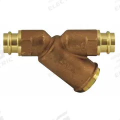 APOLLO Y Strainer: 1/2 in, Compression, Mesh, 0.0313 in Screen Size, Bronze, 4 3/4 in Lg (MPN 59LF003P2PR). Key specifications — Brand: APOLLO; Manufacturer Part Number: 59LF003P2PR; Screen Material: 302 Stainless Steel.