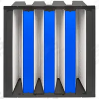 GRAINGER V-Bank Air Filter: 20 in x 20 in x 12 in, Fiberglass, Single Header, 3 Vs, MERV 15 (MPN 911TA5). Key specifications — attr1286015: GRAINGER; attr1286018: Plastic; attr1286019: Fiberglass; attr1286016: Face Powder.