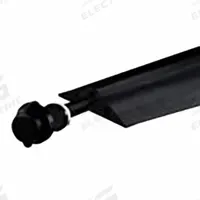 Cable Protector: 1 Channels, 1 1/4 in Max Cable Dia, 6 in Overall Wd, 1 3/8 in Overall Ht, 5 ft Lg (MPN RFD8-5). Key specifications — Color: Black; Brand: CHECKERS; Load Capacity: 440 lb/Axle.