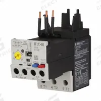 EATON Overload Relay: Electronic Protection, 3 Poles, 1NO/1NC, Phase Loss Sensitivity, Frame Size C (MPN XTOE005CCS). Key specifications — Brand: EATON; Auxiliary Contact Form: 1NO/1NC; Compatible Contactor Series: XT Mini Contactors; Frame Size: C; Phase Loss Sensitivity: Yes; Thermal Units Required: Not Applicable to Electronic Type Overload Relays; Compatible Contactors: Frame Size C.
