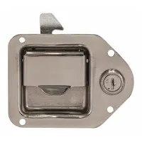 BUYERS PRODUCTS Locking Latch,Stainless Steel: Paddle Latch, Truck Boxes, 4 3/8 in Overall Ht (MPN 8000SSL). Key specifications — Type: Paddle Latch; Compatible with Manufacturer Model No.: Universal Truck Boxes; Compatible with Product Type: Truck Boxes; Includes: Lock Cylinder; Material: Stainless Steel; Color: Silver; Brand: BUYERS PRODUCTS.