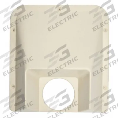 ACROVYN Door Knob Protector: 12 3/4 in Lg, 11 3/4 in Wd, 3 1/4 in Projection, Eggshell - Tapered Door Knob Protectors