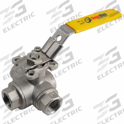 APPROVED VENDOR Manual Three-Way Ball Valve: 1 in, 316 Stainless Steel - T-Port Stainless Steel Ball Valves