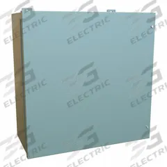 HAMMOND Enclosure: Steel, 24 in x 24 in x 11 in, NEMA 12, w/Panel, Solid Cover, Hinged (MPN 1418JJ11). Key specifications — Brand: HAMMOND; Closure Method: Screws; Knockouts: Not Included.