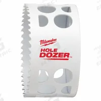 MILWAUKEE Hole Saw: 3 3/4 in Saw Dia., 3.5 Teeth per Inch, 1 5/8 in Max. Cutting Dp, Bi-Metal (MPN 49-56-0203). Key specifications — attr1098070: 3.5; attr1098087: MILWAUKEE.