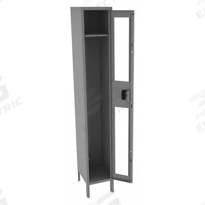 TENNSCO Wardrobe Locker: 12 in x 15 in x 78 in, Clearview, 1 Tiers, 1 Units Wide - Clearview Metal Wardrobe Lockers