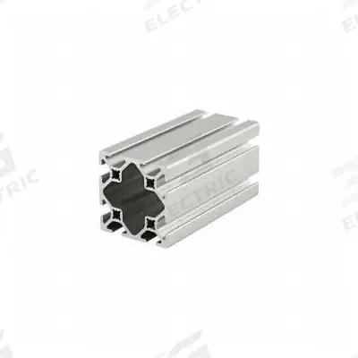 80/20 T-Slot Framing System Profiles: 10 Series, 10 ft Lg, 2 in x 2 in, Silver - Square Smooth Inch Profiles