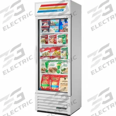 TRUE REFRIGERATION Freezer Merchandiser: 78 5/8 in x 27 in x 24 7/8 in, White, Swing - Freezer Glass Door Merchandisers