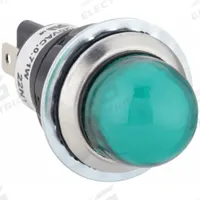 DAYTON Raised Panel Light: 18 mm Panel Mounting Hole Dia, LED, Raised Head (MPN 22NY61). Key specifications — Brand: DAYTON; Electrical Connection: 0.187 in Tab.
