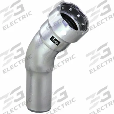 VIEGA MEGAPRESS Crimp Elbow Fitting: 2 in Pipe x 2 in Pipe Size, Press-fit x FTG - Stainless Steel Press Fittings