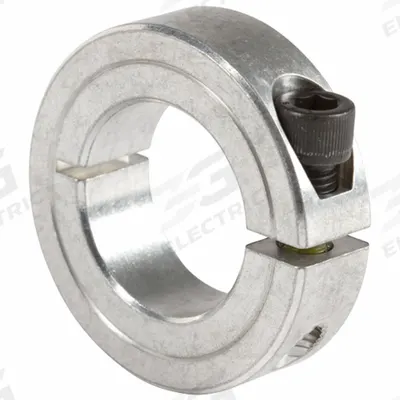 CLIMAX METAL PRODUCTS Shaft Collar: 1-Piece, Inch, Round, Clamp-On, 1 7/16 in Bore Dia - Aluminum Shaft Collars