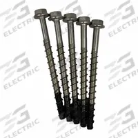 MKT FASTENING Screw Anchor: 6 in Overall Lg, 1/2 in Dia, Stainless Steel, Plain, External Hex, 10 PK (MPN 4312600). Key specifications — Finish: Plain; Material Grade/Class: 316; Removable: Removable; System of Measurement: Inch; Brand: MKT FASTENING; Screw Anchor Type: Screw Anchor; Anchor Type: Screw.