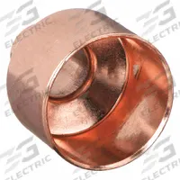 NIBCO Sweat Fitting Coupling: 1 in CTS x 3/8 in CTS, Cup x FTG, Wrot Copper (MPN 600R 1X3/8)
