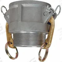 Cam and Groove Coupling: 2 1/2 in Coupling Size, 2 1/2 in Hose Fitting Size, 2-1/2 in -8 Thread Size (MPN G250-B-AL). Key specifications — Thread Size: 2-1/2 in -8; Fitting Type: MNPT; Gasket Material: Nitrile; Brand: DIXON VALVE & COUPLING.