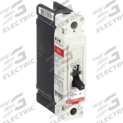 EATON Molded Case Circuit Breaker: 30 A Amps, 35kA at 277V AC, Fixed, A, Load Side Lug - FD-Frame Eaton Molded Case Circuit Breakers