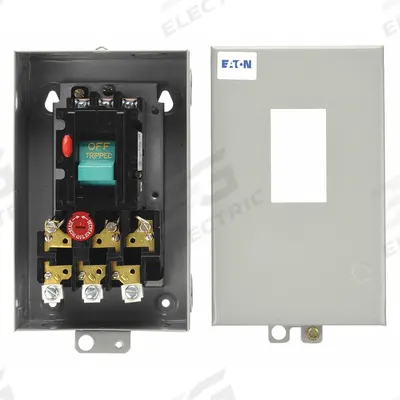 EATON Manual Motor Starter: Non-Reversing, 3 Poles, 20 A, NEMA Size M-1 - Enclosed Non-Reversing Starters with Thermal Overloads