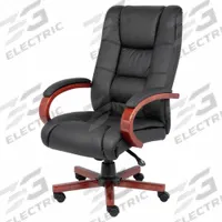 BOSS Office Chair: Black, Vinyl Material, 31 in Back Ht, 21 in Seat Wd, 20 in Seat Dp, Tilting Back (MPN B8991-C). Key specifications — attr982877: Cherry; attr982913: Yes; attr982865: Black; attr982870: BOSS; attr982901: Black.