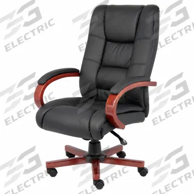 BOSS Office Chair: Black, Vinyl Material, 31 in Back Ht, 21 in Seat Wd, 20 in Seat Dp - Fixed-Arm Office Chairs