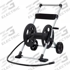 Hose Cart: 250 ft, 16 in Reel Dia, Black, Silver, 2 Wheels (MPN 304). Key specifications — Includes Hose: No; Overall Dimensions: 33-11/16 in H x 30-13/16 in L x 25-13/16 in W; Reel Color: Black, Silver; Hose Capacity: 250 ft; Brand: LIBERTY GARDEN.