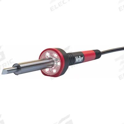 WELLER Corded Soldering Irons: 60 W, 880°F, Chisel Tip, 0.25 in Tip Wd - Electric Soldering Irons with LED Lights
