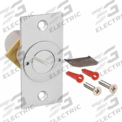 KABA ILCO Door Strike Plate: Universal, 2 15/16 in Lg, 1 3/8 in Wd - Dust-Proof Strike Plates