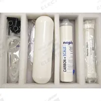NEPHROS Inline Water Filter: 0.005 micron, 2 gpm, 13 in Overall Ht, 2 1/2 in Overall Dia (MPN 70-0296F). Key specifications — Product Type: Inline Water Filter; Filter Media: Membrane; Brand: NEPHROS; Reduces: Chlorine Taste.