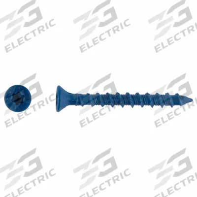 TAPCON Concrete Anchor Screw: 1 3/4 in Overall Lg, 3/16 in Dia, Steel, Torx, Flat - Flat-Head Screw Anchors