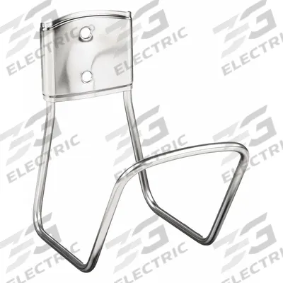 WESTWARD Garden Hose Hanger: 125 ft (5/8 in I.D.), Stainless Steel - Metal Wall-Mount Garden Hose Hangers