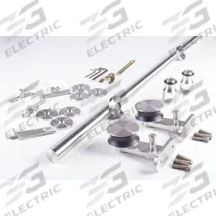 NATIONAL GUARD Track Kit: 78 3/4 in Lg, 2 1/8 in Wd, 4 3/8 in Ht, 220 lb Max Wt, Top (MPN SLSS1-6). Key specifications — Product Type: Track Kit; Brand: NATIONAL GUARD; Track Type: Top.