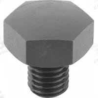 KIPP Positioning Foot w/Convex Face: External Threads, Convex, Steel, M8 Thread Size, Black Oxide (MPN K0298.2081). Key specifications — Brand: KIPP.