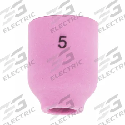 LINCOLN ELECTRIC Nozzle: Alumina, No. 5, Std - Gas Lens Nozzles