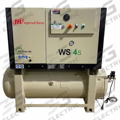 INGERSOLL RAND Scroll Compressor: 5 hp, Horizontal Air Tank, 80 gal, 15 cfm, 145 psig, 230V AC (MPN WS4S-A145-E80H-230-1-60). Key specifications — attr995086: INGERSOLL RAND; attr995100: 230V AC.