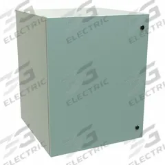 HAMMOND Electrical Enclosure: Steel, 30 in x 24 in x 24 in, NEMA 12/3R/4, Solid Cover, Hinged (MPN EN4SD302424GY). Key specifications — Closure Method: 1/4-Turn Latch; Brand: HAMMOND; Knockouts: Not Included.