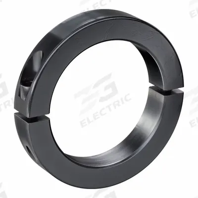 RULAND MANUFACTURING Shaft Collar: 2-Piece, Metric, Round, Clamp-On, 75 mm Bore Dia - Steel Shaft Collars