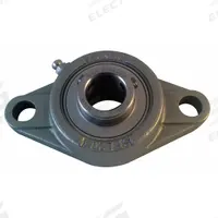 NTN 2 Bolt Flange Bearing: Radial Ball, 1 3/16 in Bore, SS, Set Screws, 5 17/32 in Lg, 1 37/64 in Wd (MPN SUCFL206-19). Key specifications — Bore Type: Cylindrical; Brand: NTN; Lubricant Material: FDA/USDA-H1 Solid Grease; Mounting Bolt Size: 5/8 in; System of Measurement: Inch; Included Bearing Cap: None.