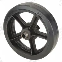 DAYTON Wheel: 8 in Overall Ht, 8 in H x 2 1/4 in W, 8 in Overall Lg, Metal/Rubber, Black (MPN MH34D66901G). Key specifications — Compatible Grainger Part Number: 34D669; Manufacturer Part Number: MH34D66901G; Accessory Type: Mold-On Wheel; Compatible with Product Type: Hand Truck.