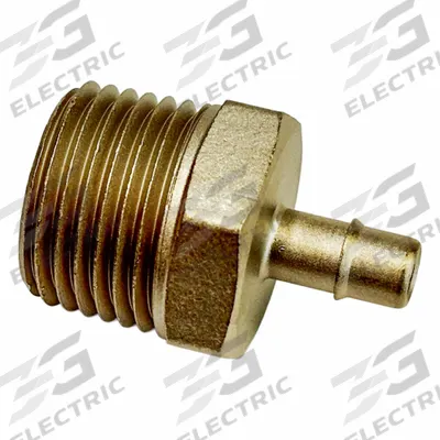 MEM-CO Mini Barbed Fitting Adapter: 3/4 in ID x 3/4 in Pipe x 1/2 in ID Size, MNPT x Tube - Nickel-Plated Brass Barbed Tube Fittings