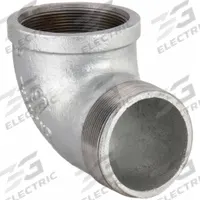 APPROVED VENDOR Metal Pipe Elbow: 90° Elbow, 4 in x 4 in, Female NPT Threaded x Male NPT Threaded (MPN 2WJ15)