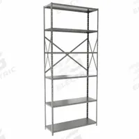 HALLOWELL Metal Shelving: Standalone, Medium-Duty, 36 in x 12 in, 84 in Overall Ht, 6 Shelves (MPN F4511-12HG). Key specifications — Frame Material: Steel; Shelving Material: Steel; Assembled: Unassembled; Color: Gray; Brand: HALLOWELL.