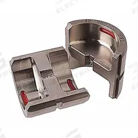 THOMAS & BETTS Upper and Lower Crimping Die: 10 AWG Aluminum/8 AWG Copper, 1 Sizes, Code (MPN 15520SS). Key specifications — attr511073: Copper & Aluminum Connectors; attr511072: Code; attr473934: THOMAS & BETTS; attr511065: Color-Keyed; attr511069: Red; attr542116: 10 AWG Aluminum; attr511067: TBM6UNICR-LI.