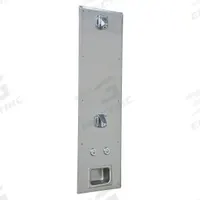 BRADLEY Shower Faucet Panel: S99 SafeCare, 2 gpm Fixed Showerhead Flow Rate, Brass, 44 in Overall Ht (MPN S99-113). Key specifications — ADA Compliant: ADA Compliant; Series: S99 SafeCare; Connection Type: NPT; Features: Mounted to the Shower Panel; Includes: Security Pin Screws; Material: Brass.