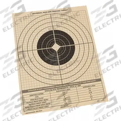 RITE IN THE RAIN Shooting Range Targets: Paper, Bullseye Target, 11 in Ht, 8 1/2 in Wd, Tan, 100 PK (MPN 9126). Key specifications — Color: Tan; Target Style: Bullseye; Target Grouping: Situational; Material: Paper; Brand: RITE IN THE RAIN.